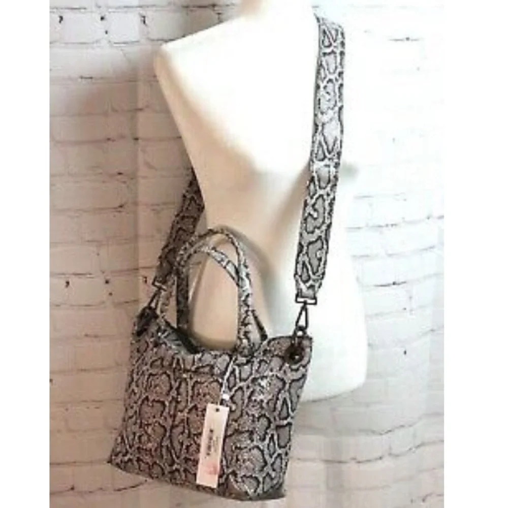 Hammitt Daniel Snake Skin Black/White Bag Size Medium